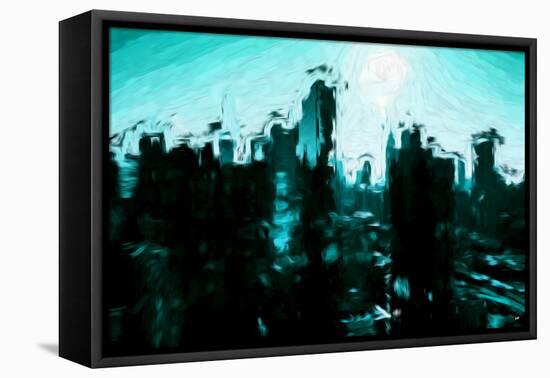 Emerald Skyline - In the Style of Oil Painting-Philippe Hugonnard-Framed Premier Image Canvas