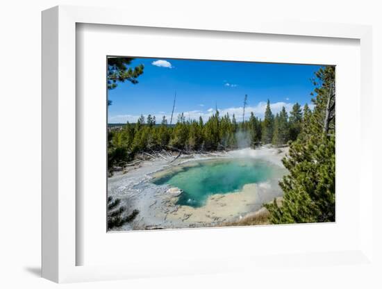 Emerald Spring in Norris Geyser Basin, Yellowstone National Park, Wyoming, United States of America-Michael DeFreitas-Framed Photographic Print
