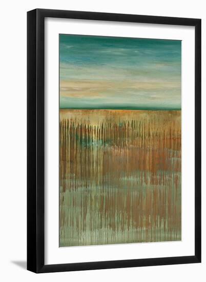 Emerald Waves-Cat Tesla-Framed Giclee Print