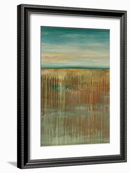 Emerald Waves-Cat Tesla-Framed Giclee Print