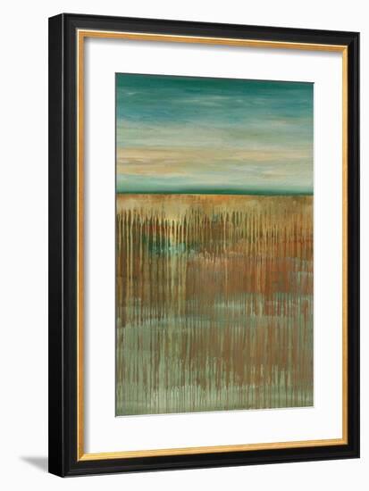 Emerald Waves-Cat Tesla-Framed Giclee Print