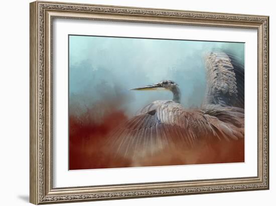 Emerging Heron-Jai Johnson-Framed Giclee Print