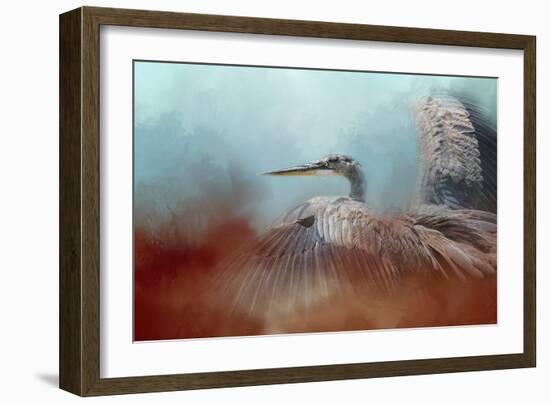 Emerging Heron-Jai Johnson-Framed Giclee Print