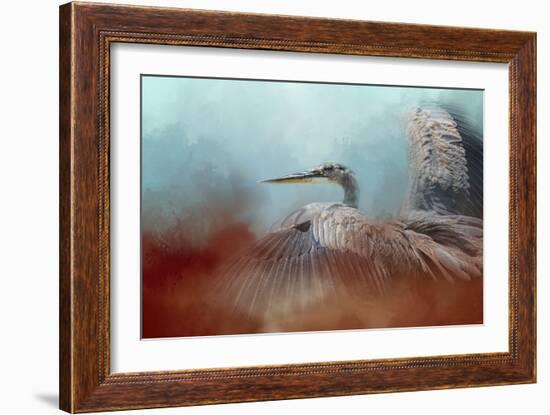 Emerging Heron-Jai Johnson-Framed Giclee Print