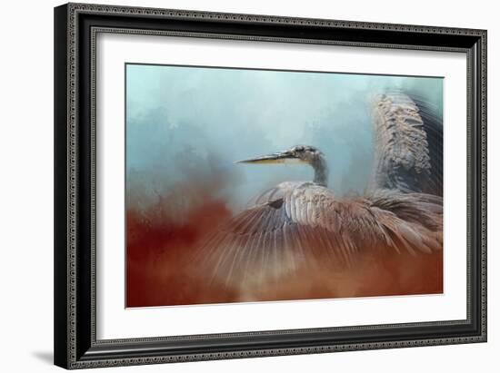 Emerging Heron-Jai Johnson-Framed Giclee Print