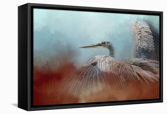 Emerging Heron-Jai Johnson-Framed Premier Image Canvas
