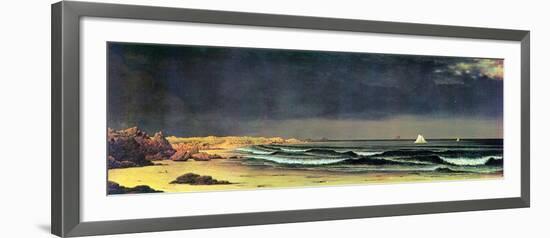 Emerging Storm, Narragansett Bay-Martin Johnson Heade-Framed Art Print