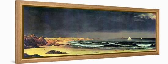 Emerging Storm, Narragansett Bay-Martin Johnson Heade-Framed Stretched Canvas
