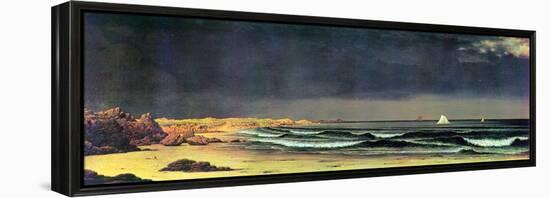 Emerging Storm, Narragansett Bay-Martin Johnson Heade-Framed Stretched Canvas