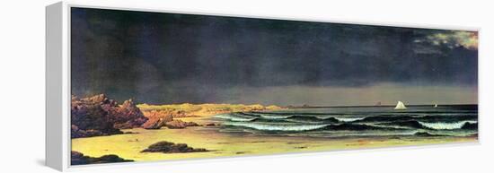 Emerging Storm, Narragansett Bay-Martin Johnson Heade-Framed Stretched Canvas