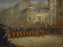 Parade of Veterans of Crimean War in Paris in December 1855-Emeric E Vidal-Giclee Print