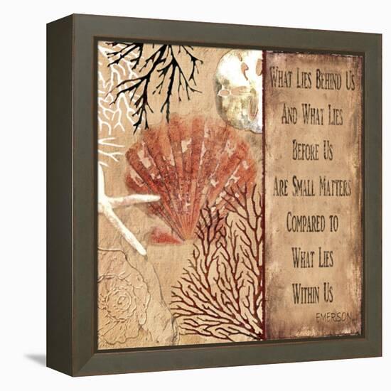 Emerson quote-Karen Williams-Framed Premier Image Canvas