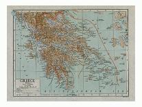 Map of Modern Greece, c1910s-Emery Walker-Giclee Print