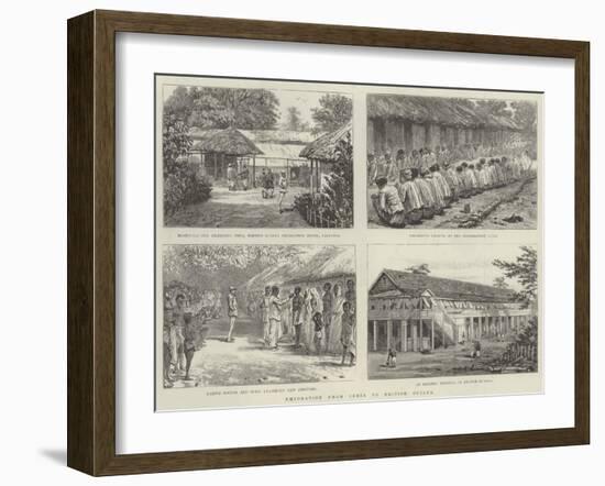 Emigration from India to British Guiana-null-Framed Giclee Print