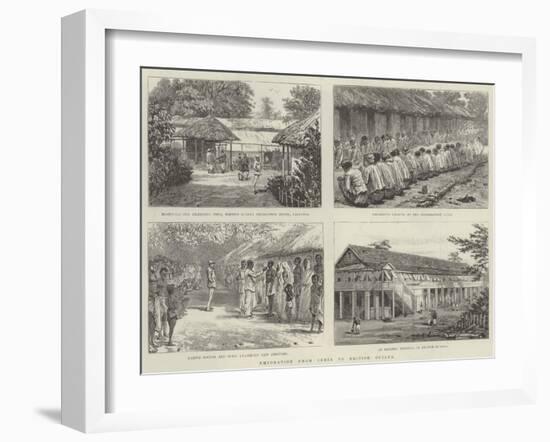 Emigration from India to British Guiana-null-Framed Giclee Print