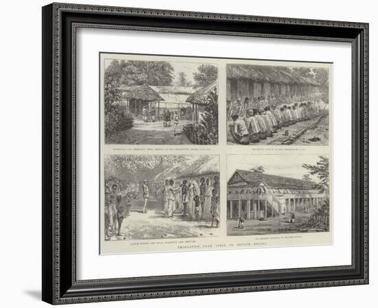 Emigration from India to British Guiana-null-Framed Giclee Print