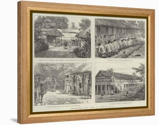 Emigration from India to British Guiana-null-Framed Premier Image Canvas