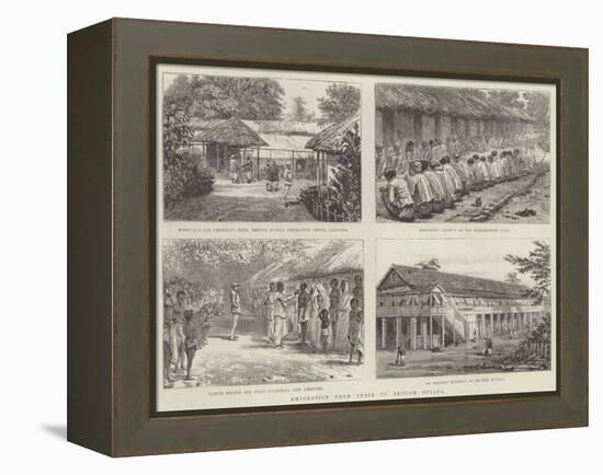 Emigration from India to British Guiana-null-Framed Premier Image Canvas