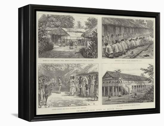 Emigration from India to British Guiana-null-Framed Premier Image Canvas