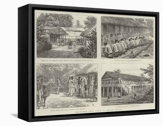 Emigration from India to British Guiana-null-Framed Premier Image Canvas