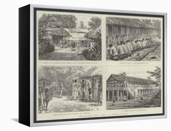 Emigration from India to British Guiana-null-Framed Premier Image Canvas