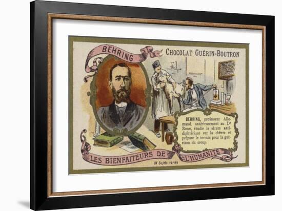 Emil Adolf Von Behring, German Physiologist-null-Framed Giclee Print