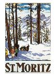 'Palace Hotel St. Moritz'. 1920-Emil Cardinaux-Framed Giclee Print