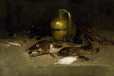 Still Life with Copper Pots and Black Fish-Soren Emil Carlsen-Giclee Print