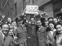 Crowd Celebrating Victory Day in times Square-Emil Herman-Framed Photographic Print