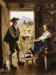 The Courtship, 1880-Emil Karl Rau-Framed Premium Giclee Print
