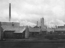 Smoke Billowing from Chimneys in Factory Town-Emil Otto Hopp?-Premier Image Canvas