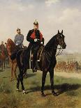 Wilhelm I with His Son at the Battle of Konigsgratz, 1864-Emil Volkers-Giclee Print