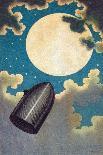 Leaving for the Moon, Illustration from "Around the Moon"-Emile Antoine Bayard-Giclee Print
