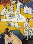 Bathers with Red Cow-Emile Bernard-Giclee Print