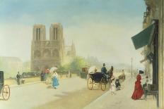 Summer Day near Notre Dame-Emile Friant-Giclee Print