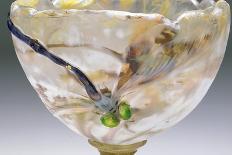 Modèle de vase en cristal en forme de fleur de liseron et décoré de deux papillons en vol pour-Emile Gallé-Framed Giclee Print