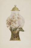Modèle de décor pour un vase-cornet Louis XV : trois paysages lacustres inscrits dans des-Emile Gallé-Giclee Print