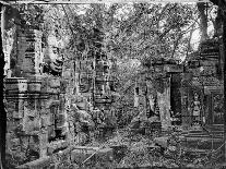 Le temple du Bayon, côté oriental du troisième étage vu depuis le nord, 1866 ou 1873?-Emile Gsell-Mounted Giclee Print