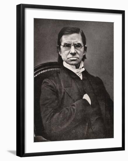 Emile Littre, French Lexicographer and Philosopher, 19th Century-Pierre Petit-Framed Giclee Print