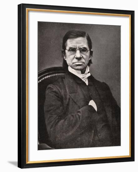 Emile Littre, French Lexicographer and Philosopher, 19th Century-Pierre Petit-Framed Giclee Print