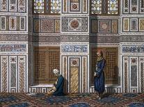Tekih Cheik Hacen Sadaka, Ie Funerary or Tomb Mosque of Sultan Hassan, Cairo, 19th Century-Emile Prisse d'Avennes-Framed Giclee Print