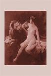 Nude with a Lion-Emile Tabary-Mounted Art Print