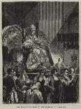 The Pope on the Sedia at the Festival of Candlemas-Emile Theodore Therond-Giclee Print