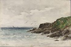 Côte rocheuse au bord de la mer-Emile Vernier-Framed Giclee Print