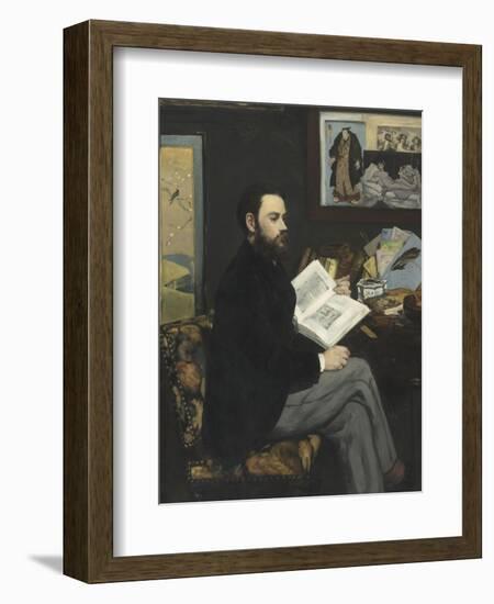 Emile Zola (1840-1902), écrivain-Edouard Manet-Framed Giclee Print