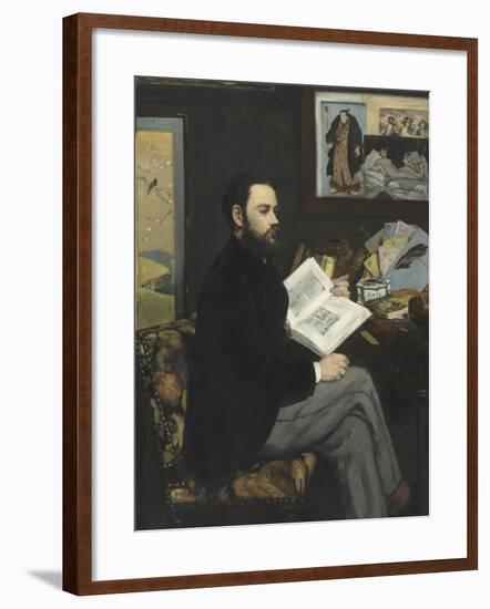 Emile Zola (1840-1902), écrivain-Edouard Manet-Framed Giclee Print