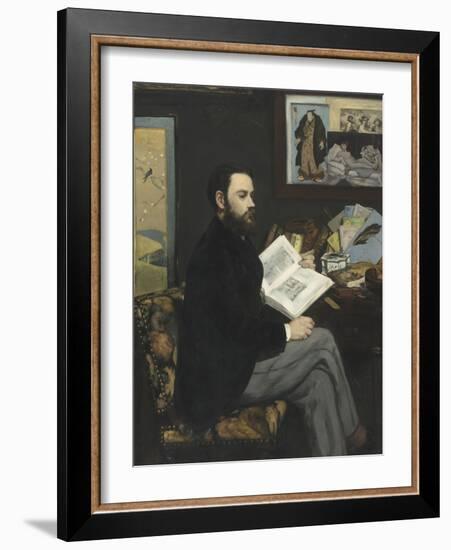 Emile Zola (1840-1902), écrivain-Edouard Manet-Framed Giclee Print