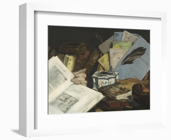 Emile Zola (1840-1902), écrivain-Edouard Manet-Framed Giclee Print