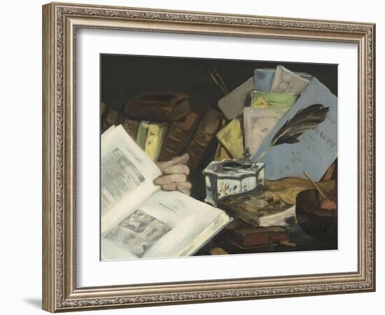 Emile Zola (1840-1902), écrivain-Edouard Manet-Framed Giclee Print