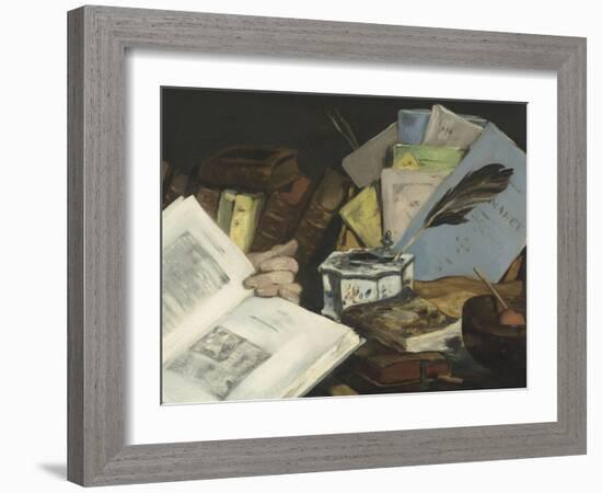 Emile Zola (1840-1902), écrivain-Edouard Manet-Framed Giclee Print